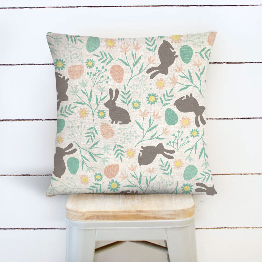 Easter pillowcase pillow cover | bunny pillow cover | linen easter bunny throw pillow pillowcase | easter pillow decorative home décor