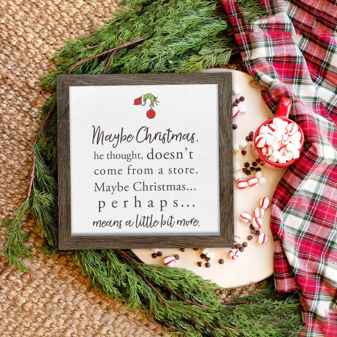 8 x 8 inch grinch dr. seuss inspired sign perfect for tier tray or small shelf signs