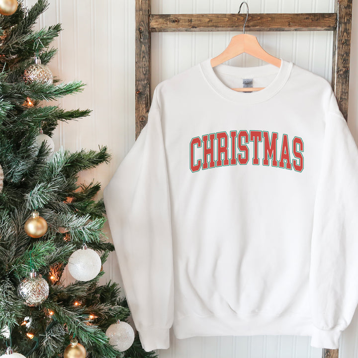 Simple CHRISTMAS collegiate sweatshirt