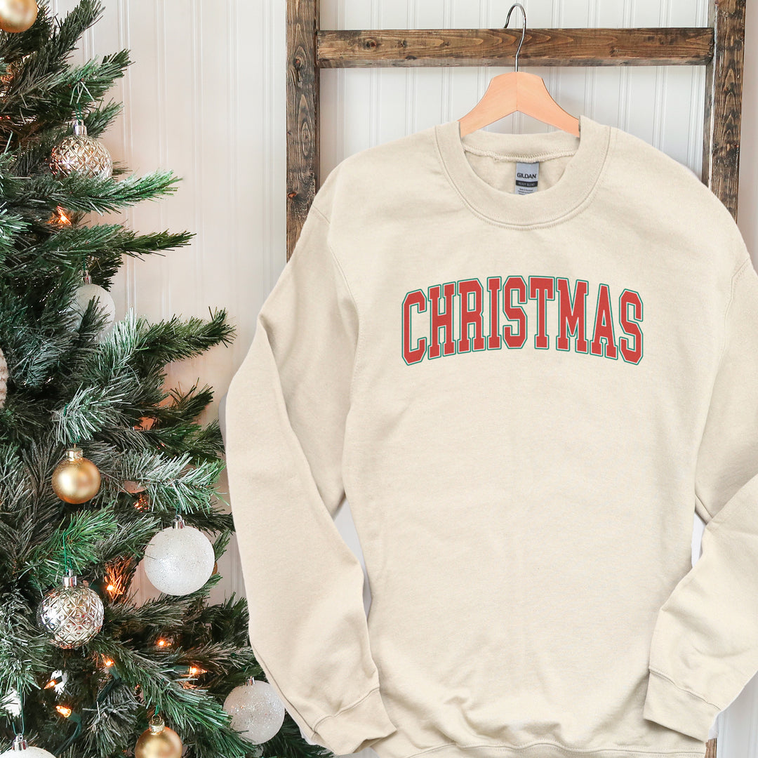 Simple CHRISTMAS collegiate sweatshirt