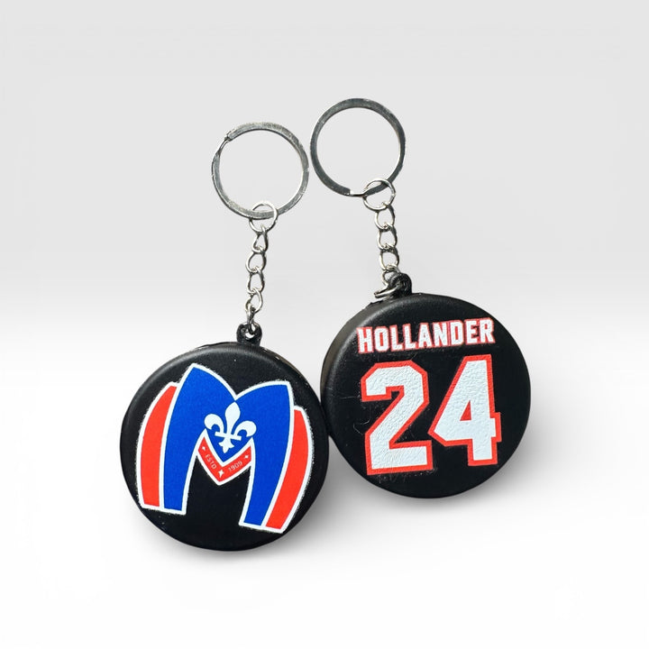 Mini Hockey Puck Keychain – Metros • Hollander • Boston Raiders • Rozanov Inspired