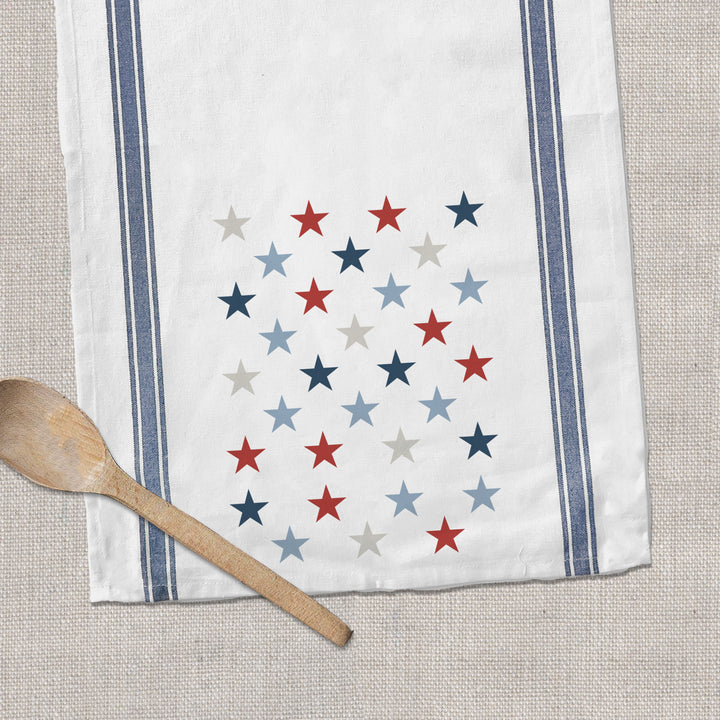 STARS matching fourth of july america tea towels simple pretty patriotic dish towels display tea towels