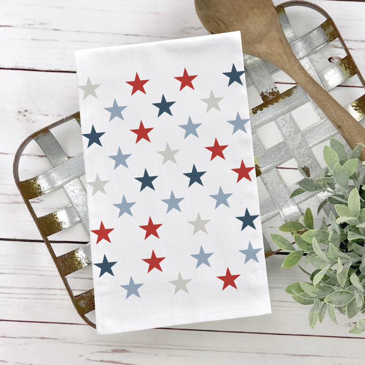 STARS matching fourth of july america tea towels simple pretty patriotic dish towels display tea towels