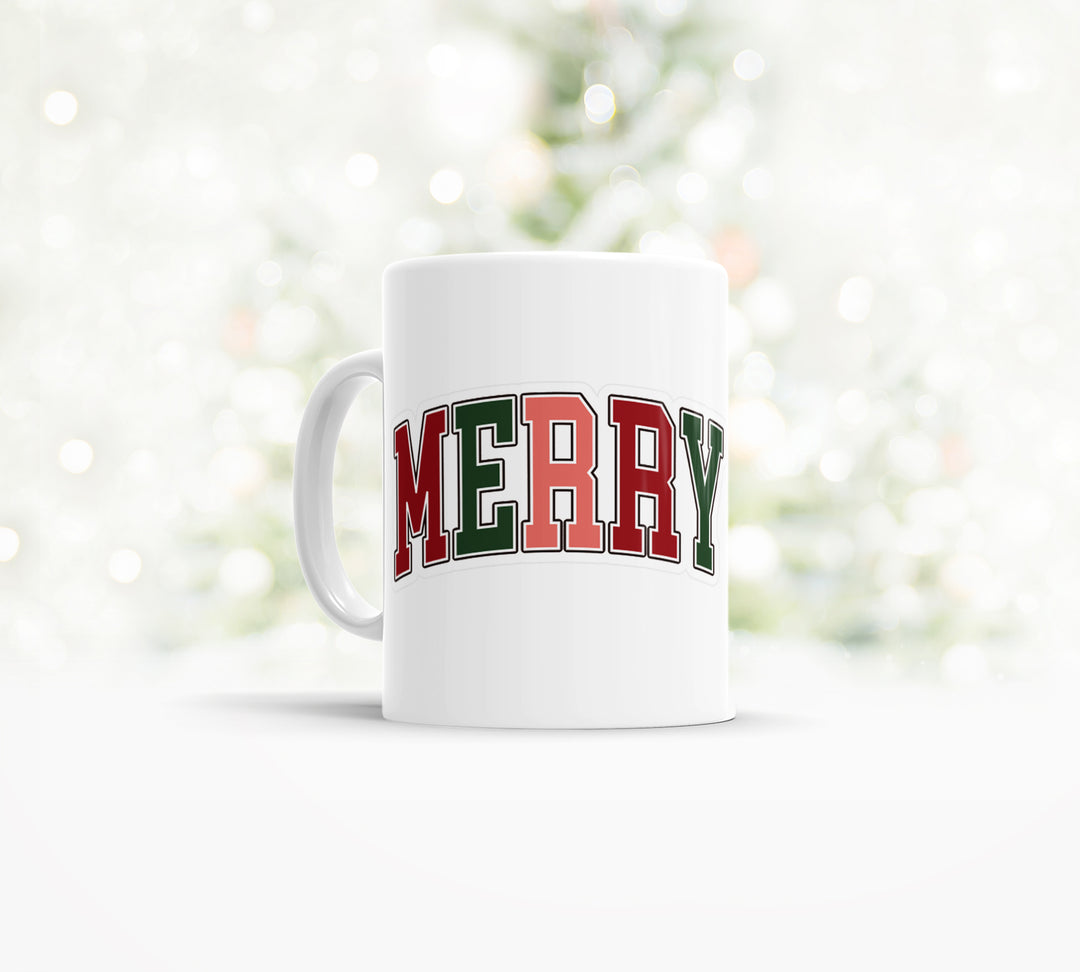 Simple cute "MERRY" mug super simple Christmas mug gifts