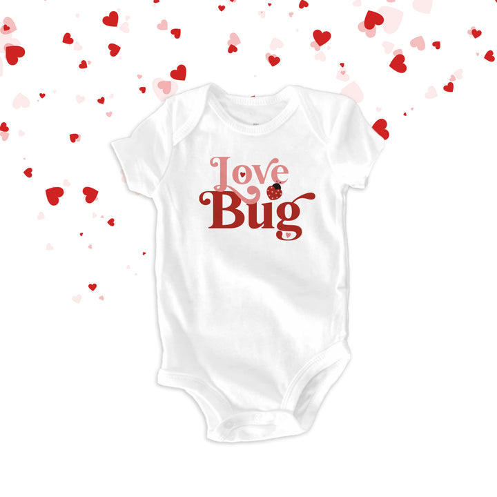 Love Bug Valentine's Day baby bodysuit