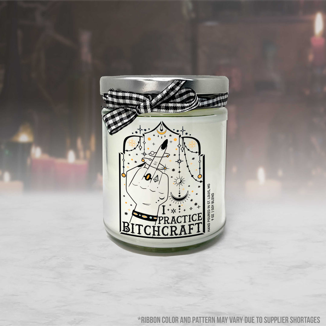 I practice Bitchcraft Hilarious Halloween Witches Brew Candle