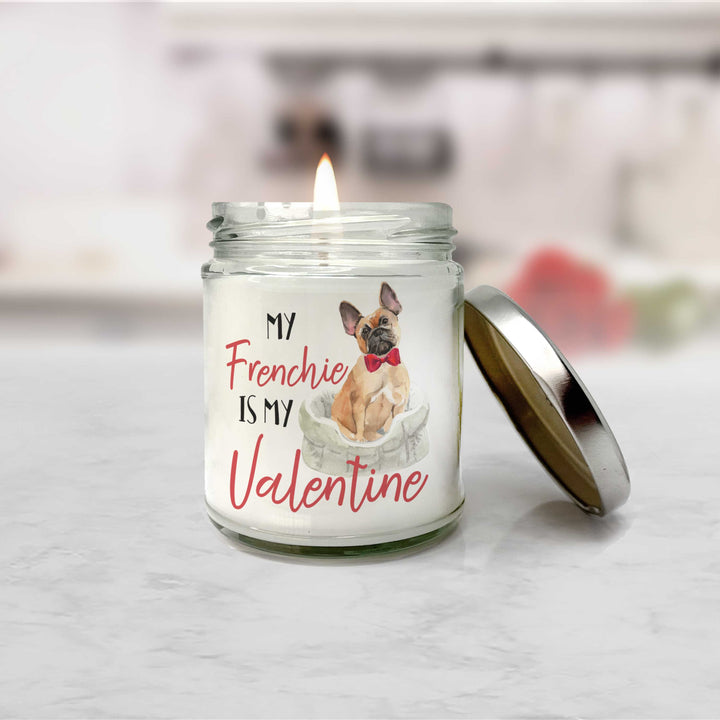 NEW for 2023! Valentine's Day Candle | my frenchie is my valentine | french bulldog candle