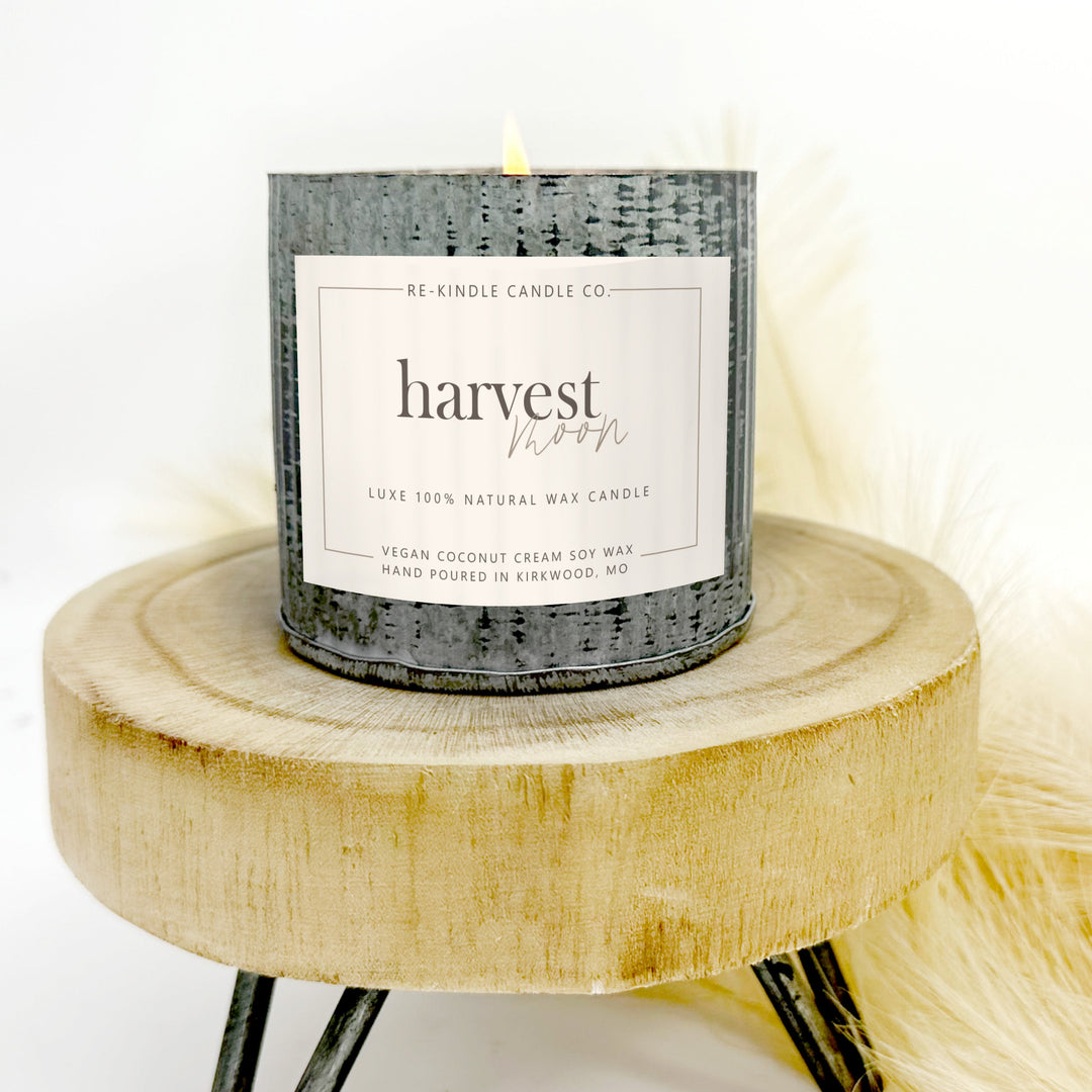 Harvest Moon fall thanksgiving luxury vegan candles