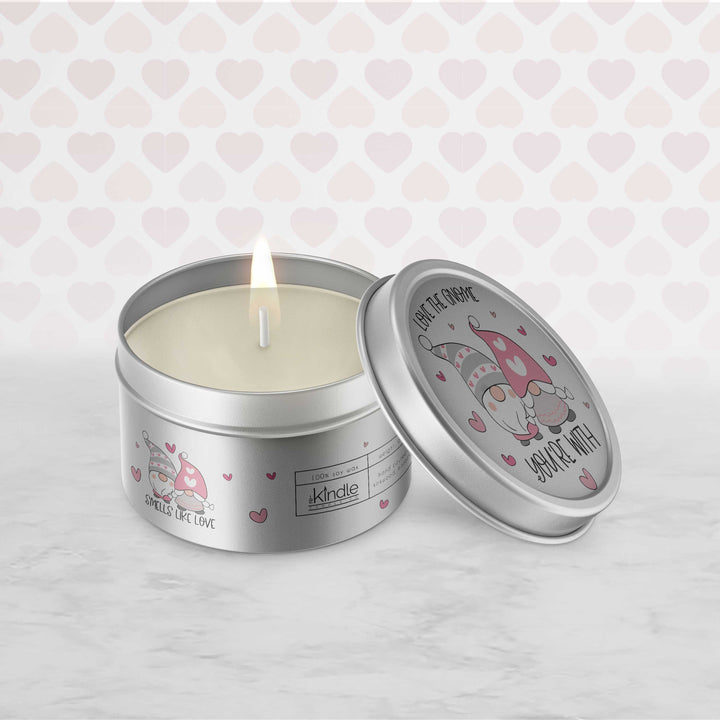 NEW for 2023! Valentine's Day Candle | love the gnome you're with | sweet gnome valentine candle