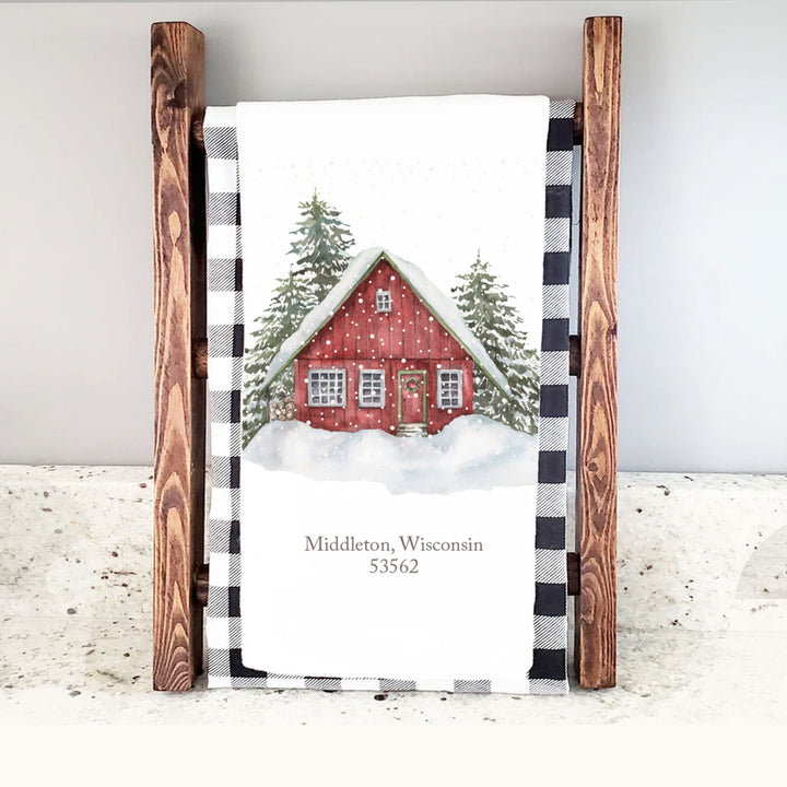 Winter house Hometown Collection you customize with your hometown's name zipcode etc