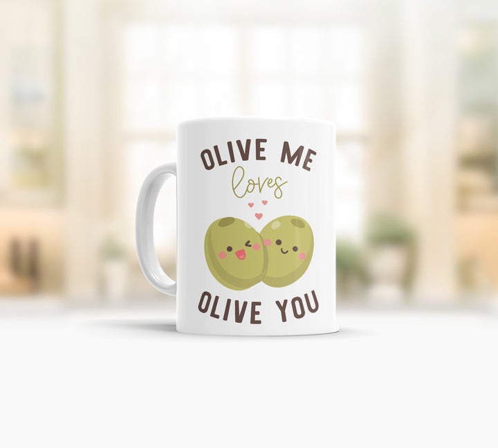 Valentine mug | olive me loves olive you coffee mug | funny valentine's day gift tea mug for valentines day mug