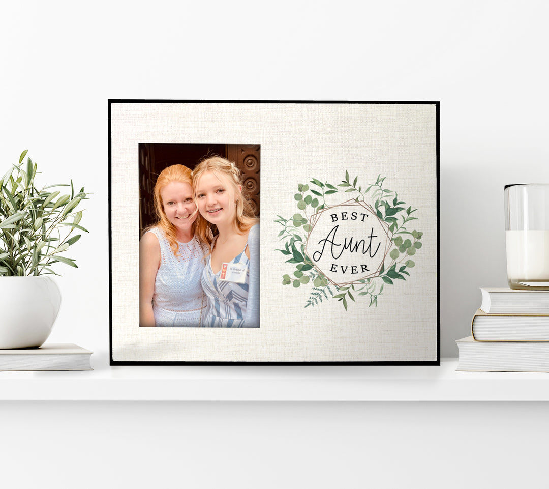 Best Aunt Ever picture frame - Mother's Day photo frame - Frame gift for Aunt