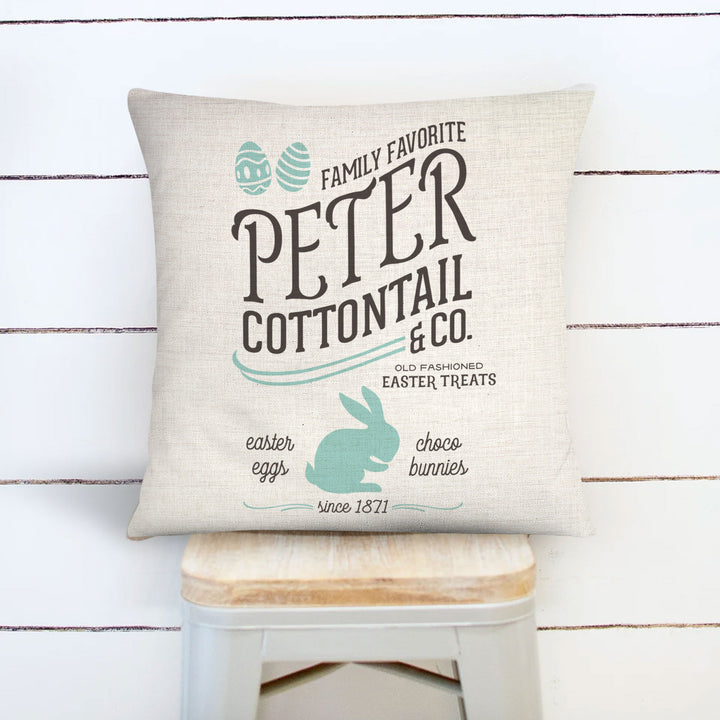 Peter Cottontail & Co. pillowcase pillow cover | easter pillow cover | easter treats throw pillow pillowcase | easter pillow decorative home décor