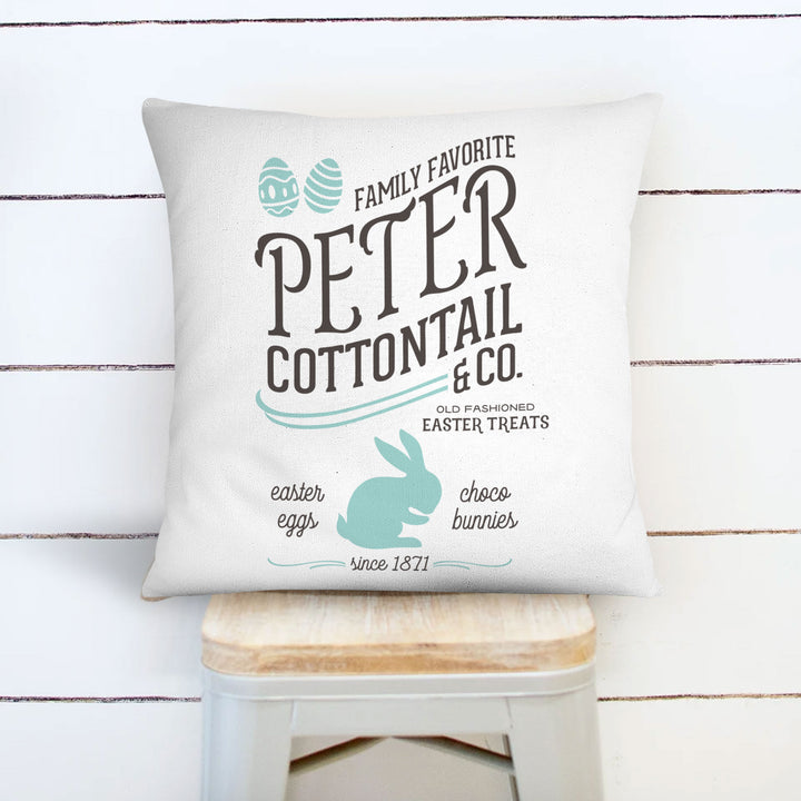 Peter Cottontail & Co. pillowcase pillow cover | easter pillow cover | easter treats throw pillow pillowcase | easter pillow decorative home décor