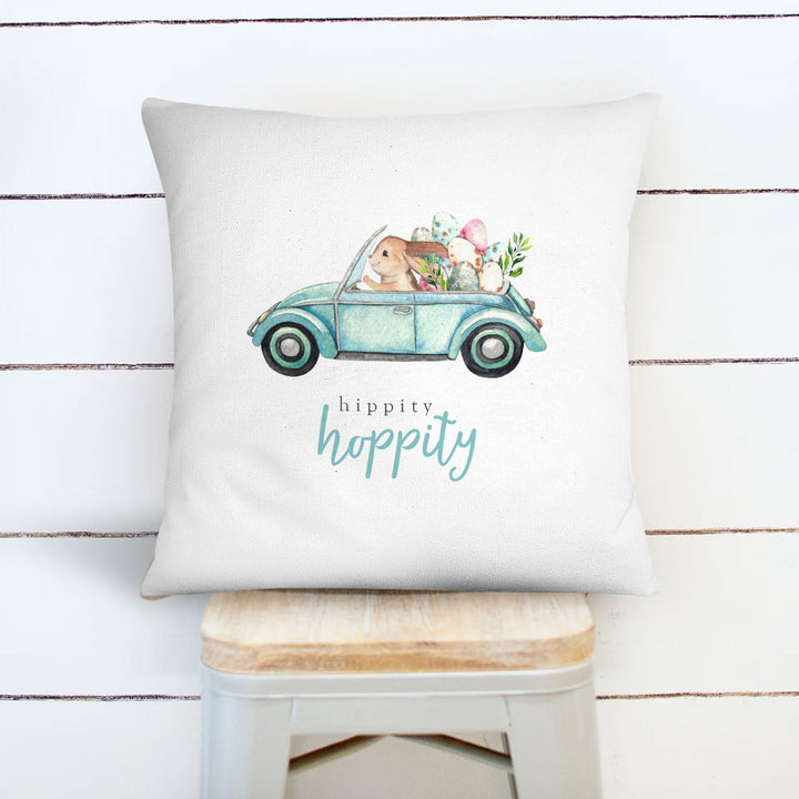 Easter pillowcase pillow | hippity hoppity easter pillow cover | easter bunny throw pillow pillowcase | decorative easter pillow home decor