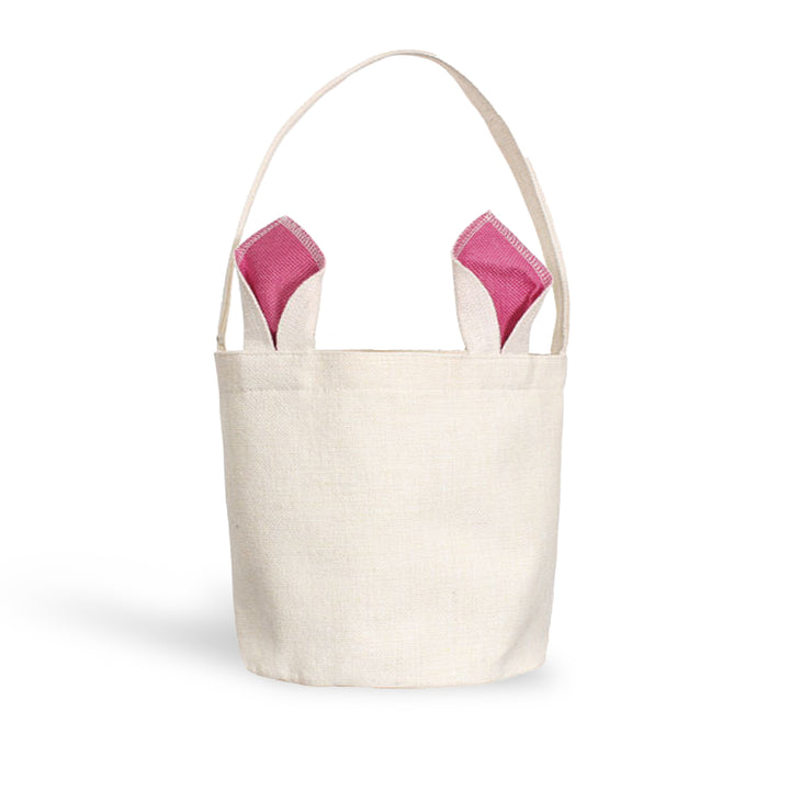 blank bunny bags | blank easter basket bags with ears for embroidery sublimation bunny baskets