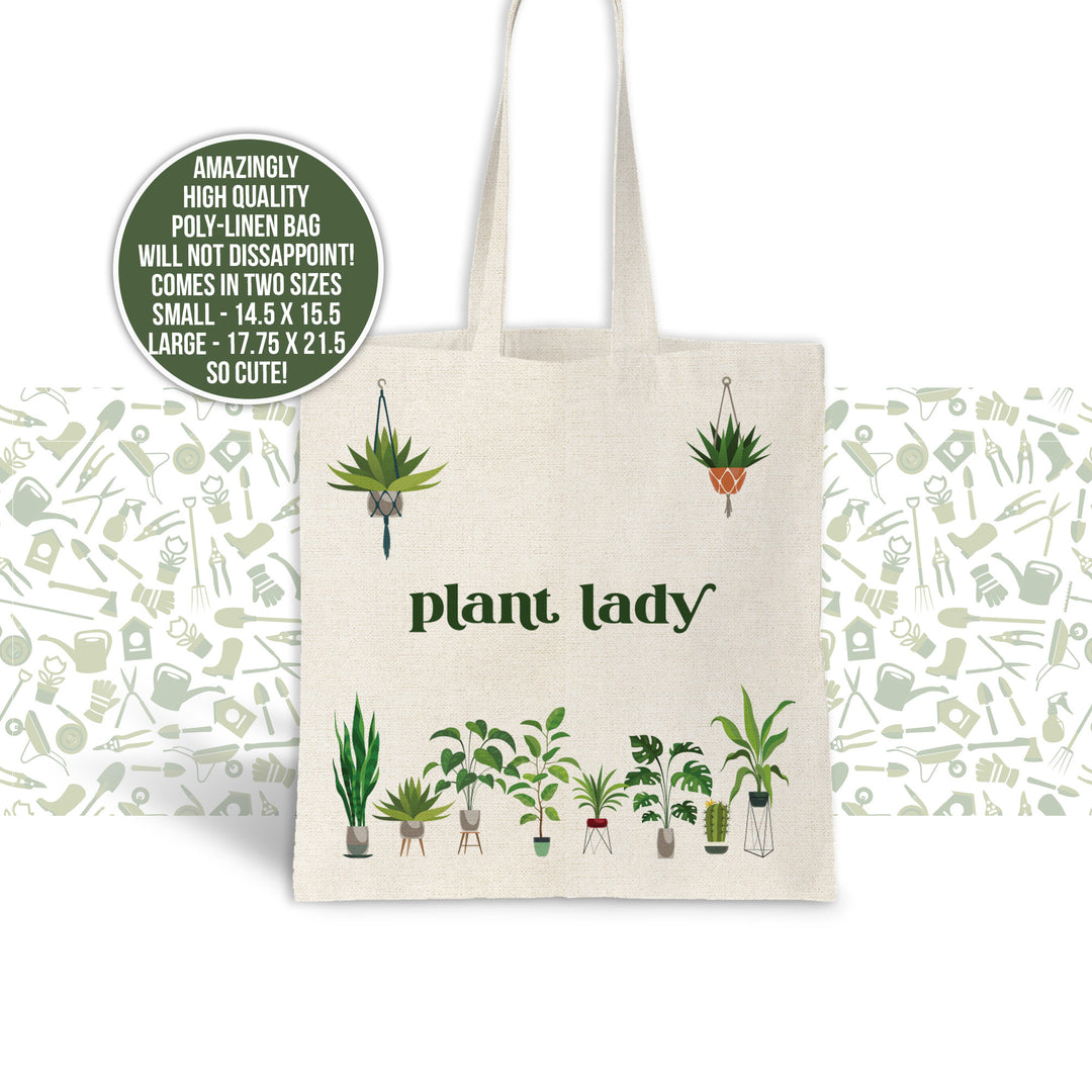 Plant Lady | Plant Lover totebag | Plant tote bag gardening lover gift