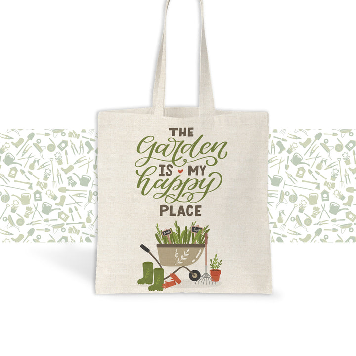 Gardening totebag | Garden is my happy place | Plant people tote bag gifts for gardeners