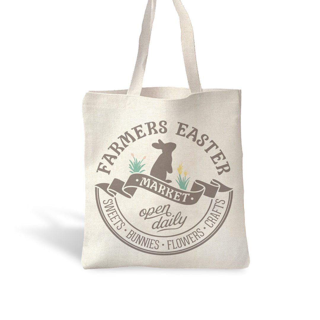 Easter tote bag | Farmers Easter Market bag | easter bunny tote bag